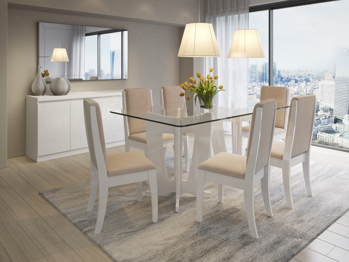 Viennese Sideboard in White Gloss by Manhattan Comfort at Eve Furniture