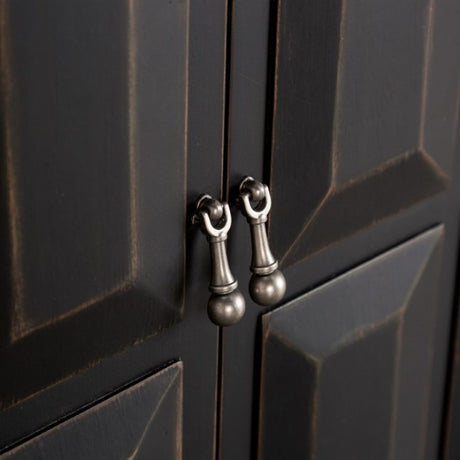 Viggo Weathered Black 4Door Cabinet by Furniture of America at Eve Furniture