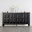 Viggo Weathered Black 4Door Cabinet by Furniture of America at Eve Furniture