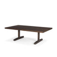 Viktor Dark Brown Solid Wood Coffee Table by Mercana at Eve Furniture