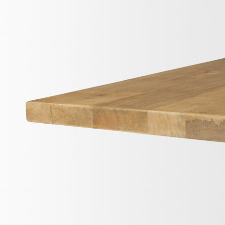 Viktor Light Brown Solid Wood Coffee Table by Mercana at Eve Furniture