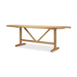 Viktor Light Brown Solid Wood Dining Table by Mercana at Eve Furniture