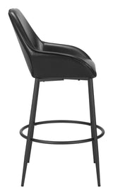 Vila Barstool Black by Zuomod at Eve Furniture