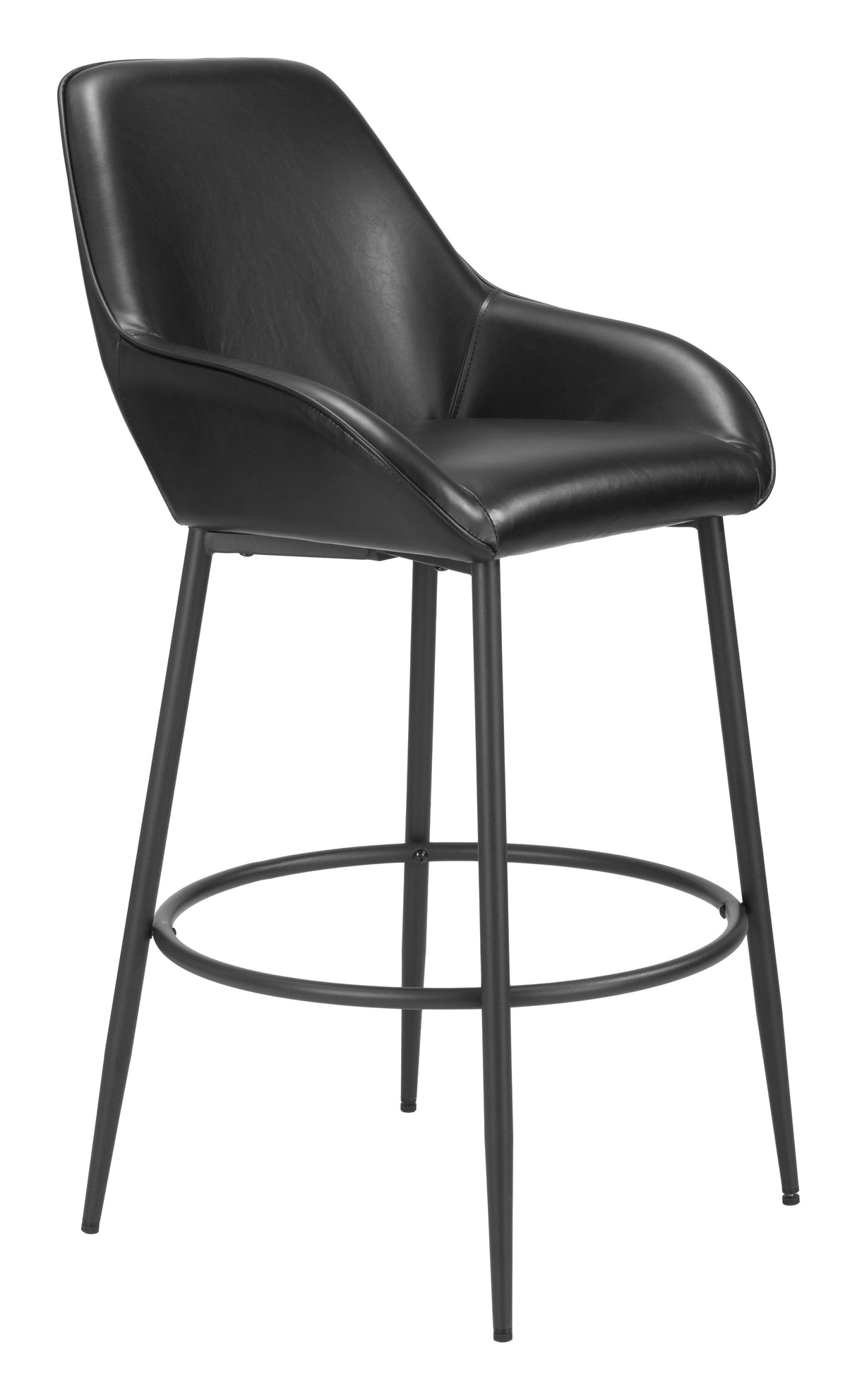 Vila Barstool Black by Zuomod at Eve Furniture