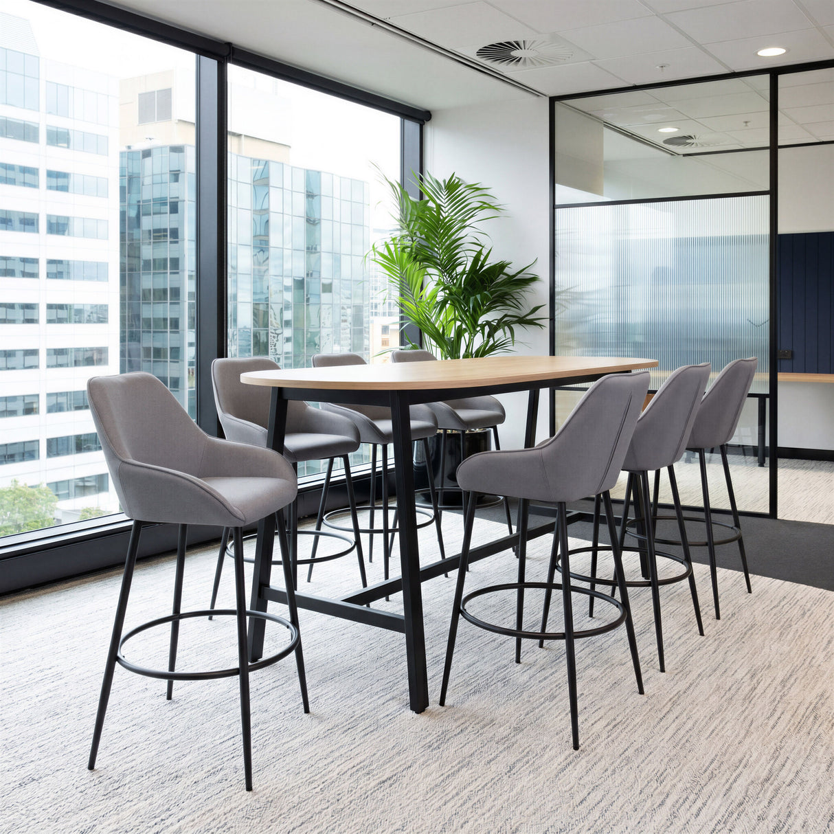 Vila Barstool Gray by Zuomod at Eve Furniture