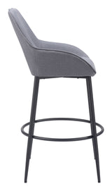 Vila Barstool Gray by Zuomod at Eve Furniture