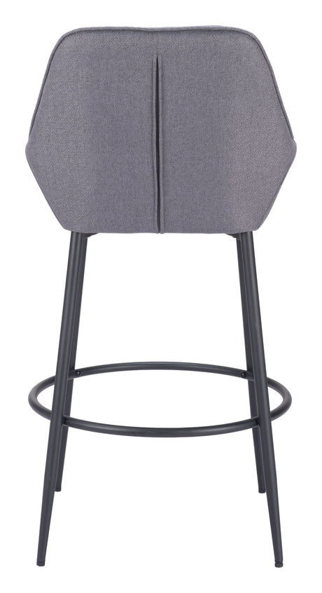 Vila Barstool Gray by Zuomod at Eve Furniture