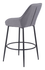 Vila Barstool Gray by Zuomod at Eve Furniture
