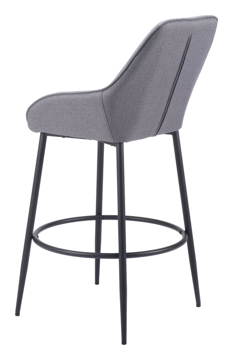 Vila Barstool Gray by Zuomod at Eve Furniture