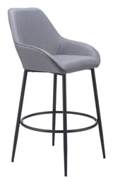 Vila Barstool Gray by Zuomod at Eve Furniture