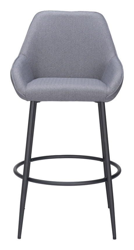 Vila Barstool Gray by Zuomod at Eve Furniture