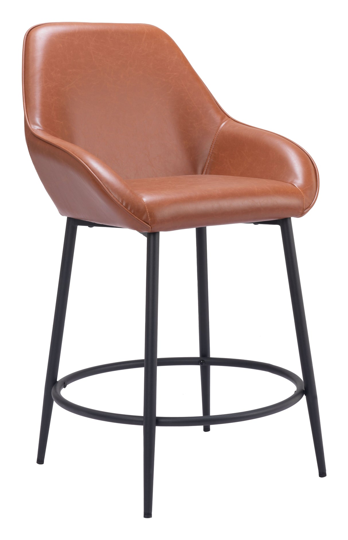 Vila Counter Stool Brown by Zuomod at Eve Furniture