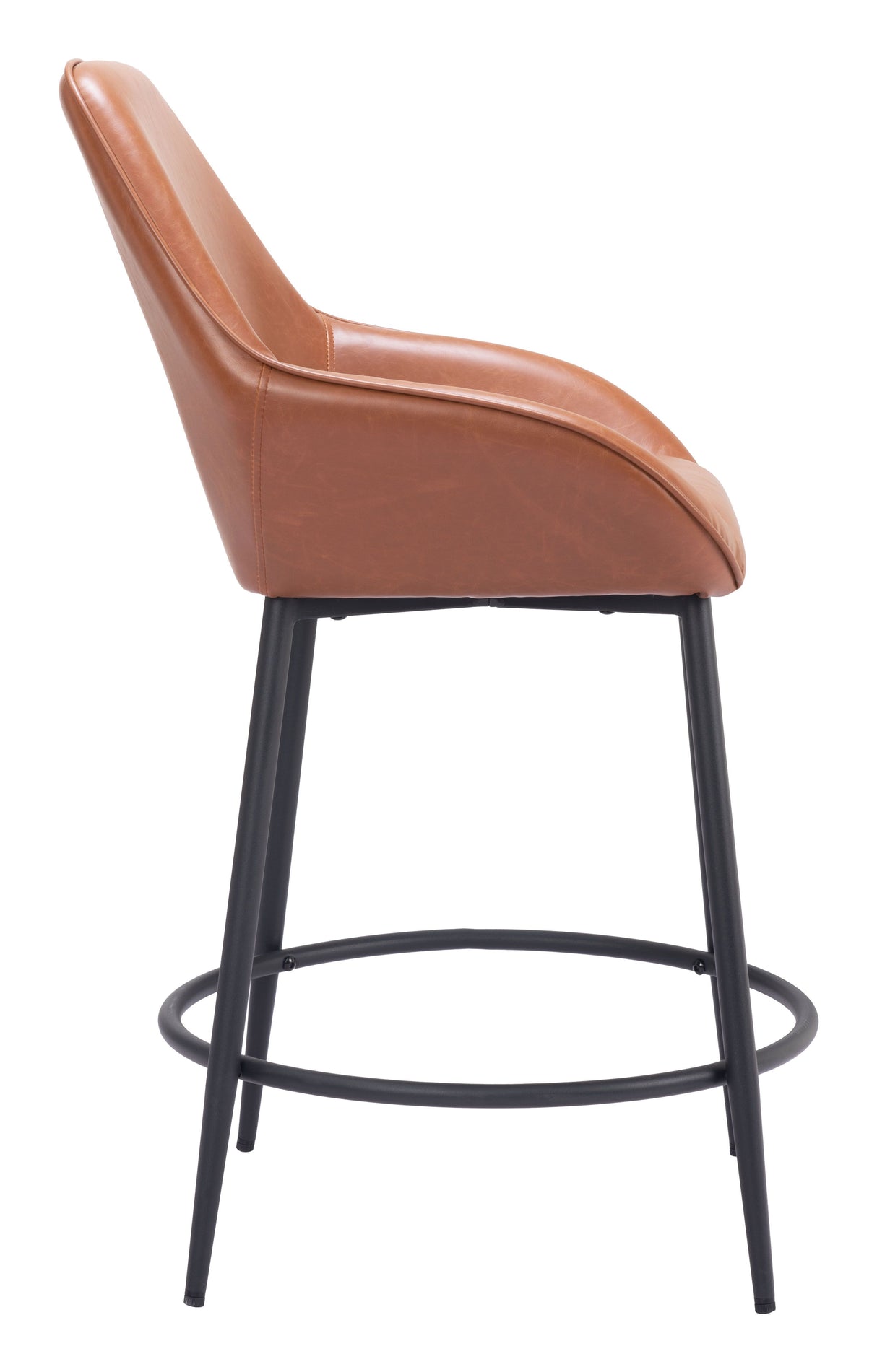 Vila Counter Stool Brown by Zuomod at Eve Furniture