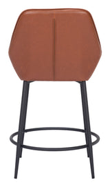 Vila Counter Stool Brown by Zuomod at Eve Furniture