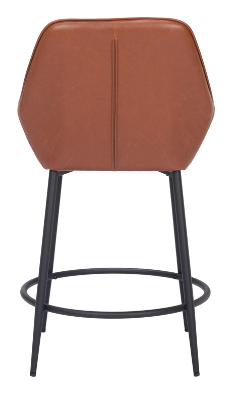 Vila Counter Stool Brown by Zuomod at Eve Furniture