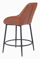 Vila Counter Stool Brown by Zuomod at Eve Furniture