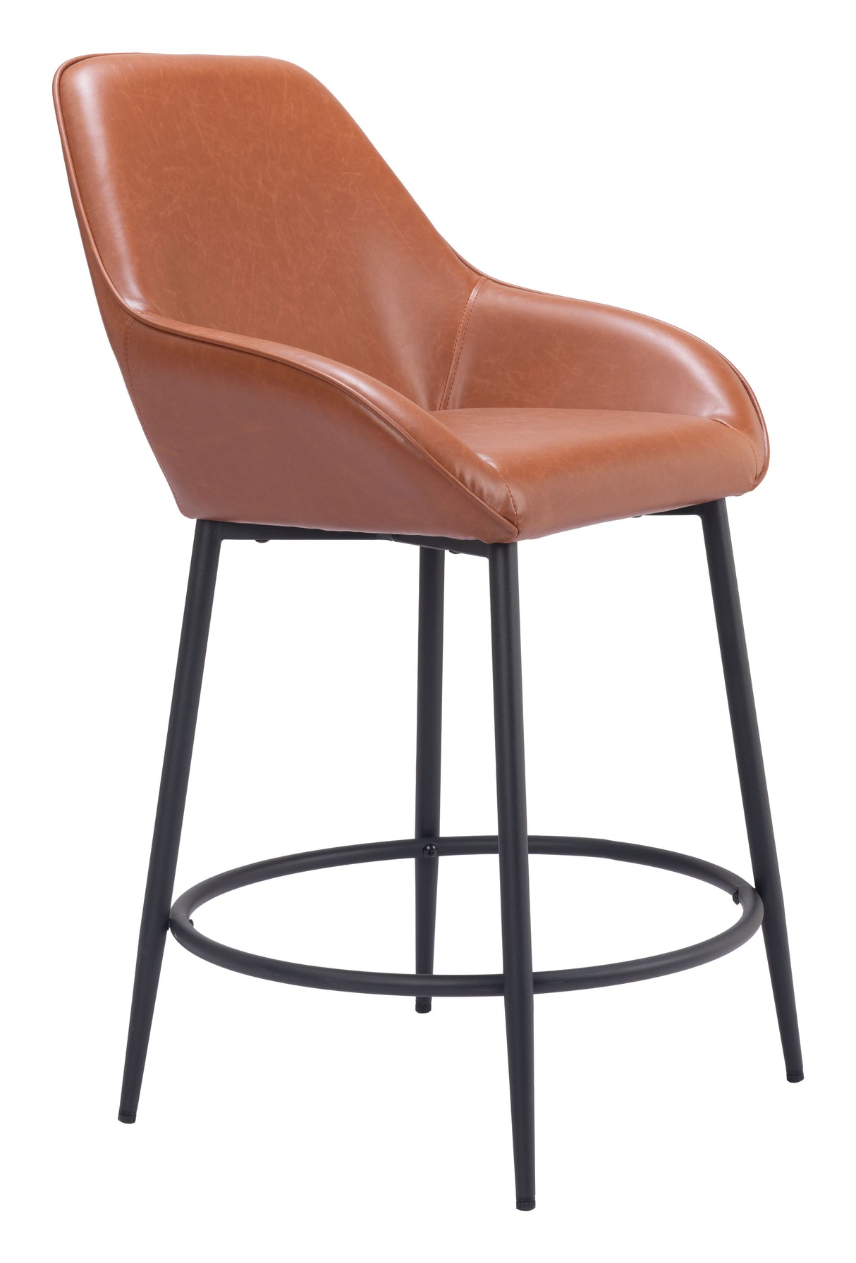 Vila Counter Stool Brown by Zuomod at Eve Furniture