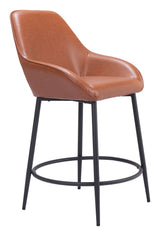 Vila Counter Stool Brown by Zuomod at Eve Furniture