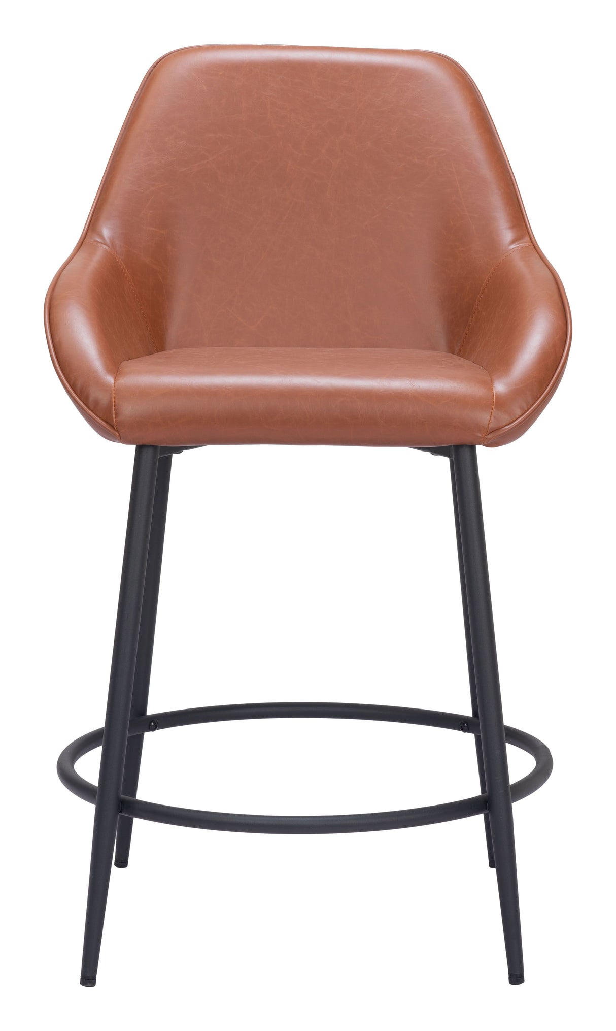 Vila Counter Stool Brown by Zuomod at Eve Furniture