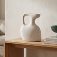 Vila Cream White 13-in Sculptural Vessel by MOES at Eve Furniture