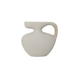 Vila Cream White 9.5-in Sculptural Vessel by Moe's Home at Eve Furniture