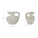 Vila Cream White 9.5-in Sculptural Vessel by Moe's Home at Eve Furniture
