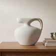 Vila Cream White 9.5-in Sculptural Vessel by Moe's Home at Eve Furniture