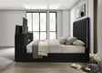 Villa Black Queen Platform Bed by Happy Homes at Eve Furniture