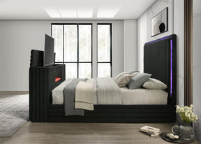 Villa Black Queen Platform Bed by Happy Homes at Eve Furniture