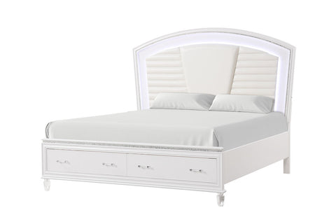 Villa White Bedroom Platform Bedroom Set by New Era Innovations at Eve Furniture