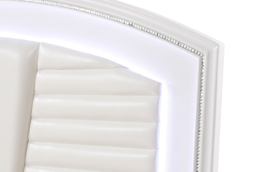 Villa White Bedroom Platform Bedroom Set by New Era Innovations at Eve Furniture