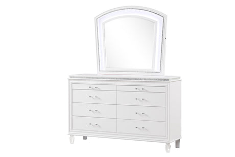 Villa White Bedroom Platform Bedroom Set by New Era Innovations at Eve Furniture