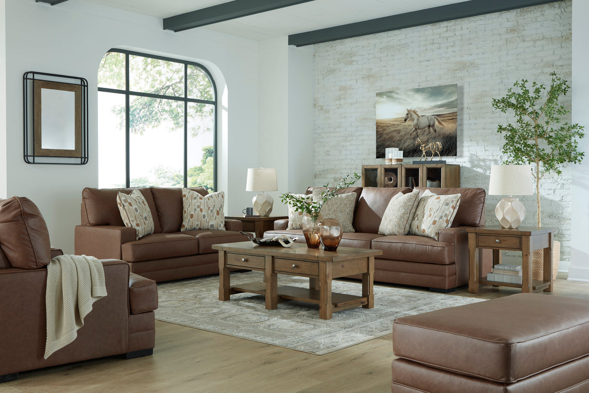 VillaCourt Caramel Living Room Set by Ashley at Eve Furniture