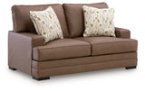 VillaCourt Caramel Loveseat by Ashley at Eve Furniture