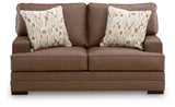 VillaCourt Caramel Loveseat by Ashley at Eve Furniture