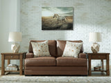 VillaCourt Caramel Loveseat by Ashley at Eve Furniture