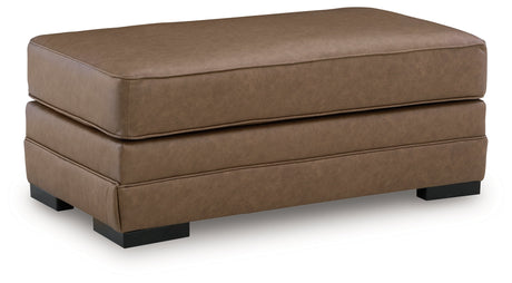 VillaCourt Caramel Ottoman by Ashley at Eve Furniture