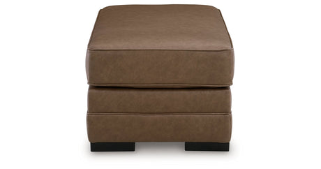 VillaCourt Caramel Ottoman by Ashley at Eve Furniture