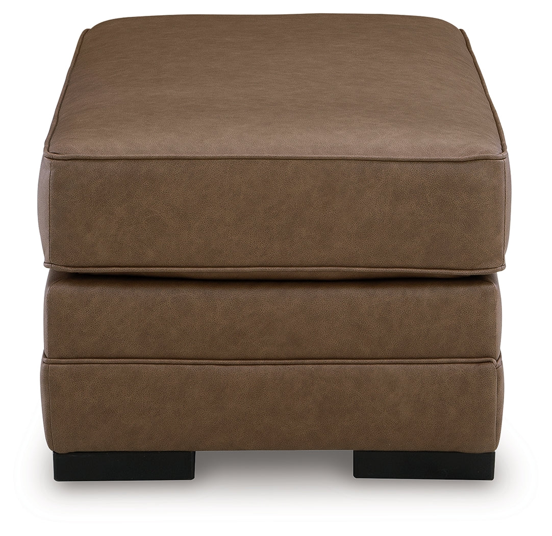 VillaCourt Caramel Ottoman by ASHLEY FURNITURE at Eve Furniture