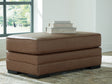 VillaCourt Caramel Ottoman by ASHLEY FURNITURE at Eve Furniture