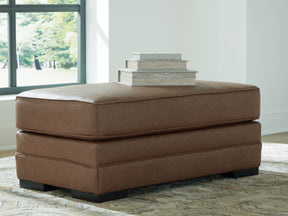 VillaCourt Caramel Ottoman by ASHLEY FURNITURE at Eve Furniture