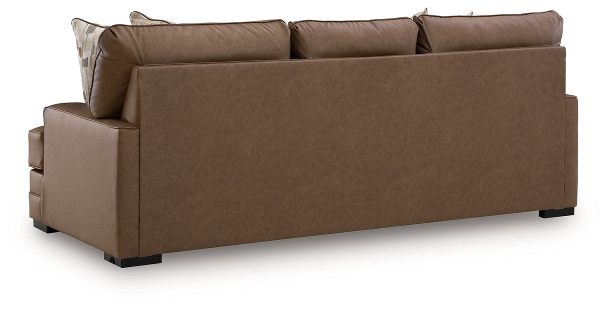VillaCourt Caramel Sofa by Ashley at Eve Furniture