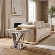 Villarsglane Beige/Chrome End Table by Furniture of America at Eve Furniture