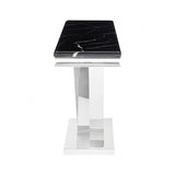 Villarsglane Chrome/Black Sofa Table by Furniture of America at Eve Furniture