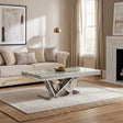 Villarsglane Chrome/Gray Coffee Table by Furniture of America at Eve Furniture