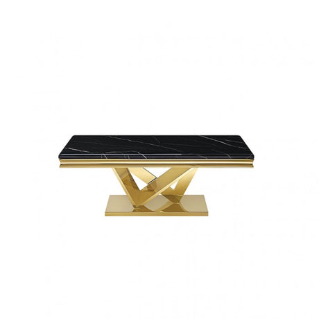 Villarsglane Gold/Black Coffee Table by Furniture of America at Eve Furniture