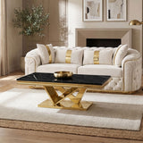Villarsglane Gold/Black Coffee Table by Furniture of America at Eve Furniture