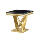 Villarsglane Gold/Black End Table by Furniture of America at Eve Furniture