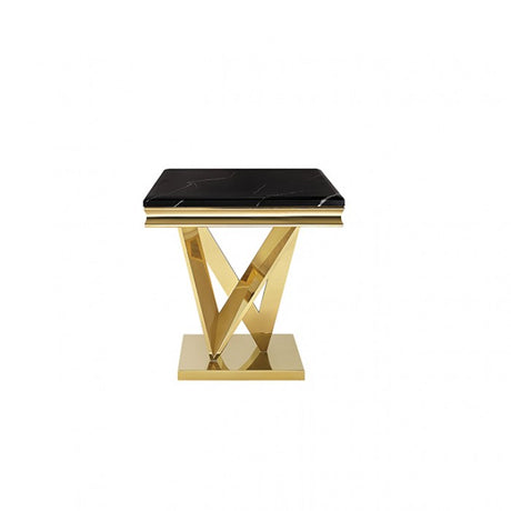 Villarsglane Gold/Black End Table by Furniture of America at Eve Furniture