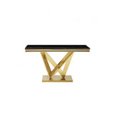 Villarsglane Gold/Black Sofa Table by Furniture of America at Eve Furniture